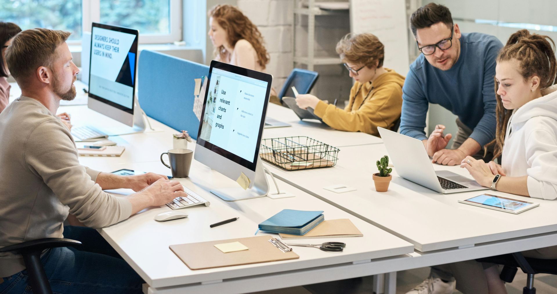 People Working in front of the Computer